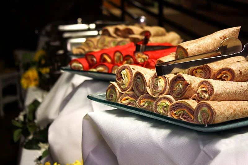 Riviera catering display for a private celebration